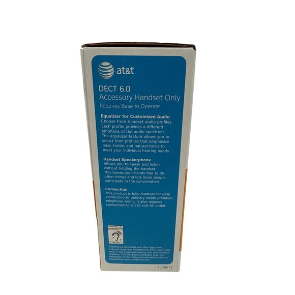 AT&T Accessory Handset Only DECT 6.0 Digital Phone TL90071 - Picture 4 of 5